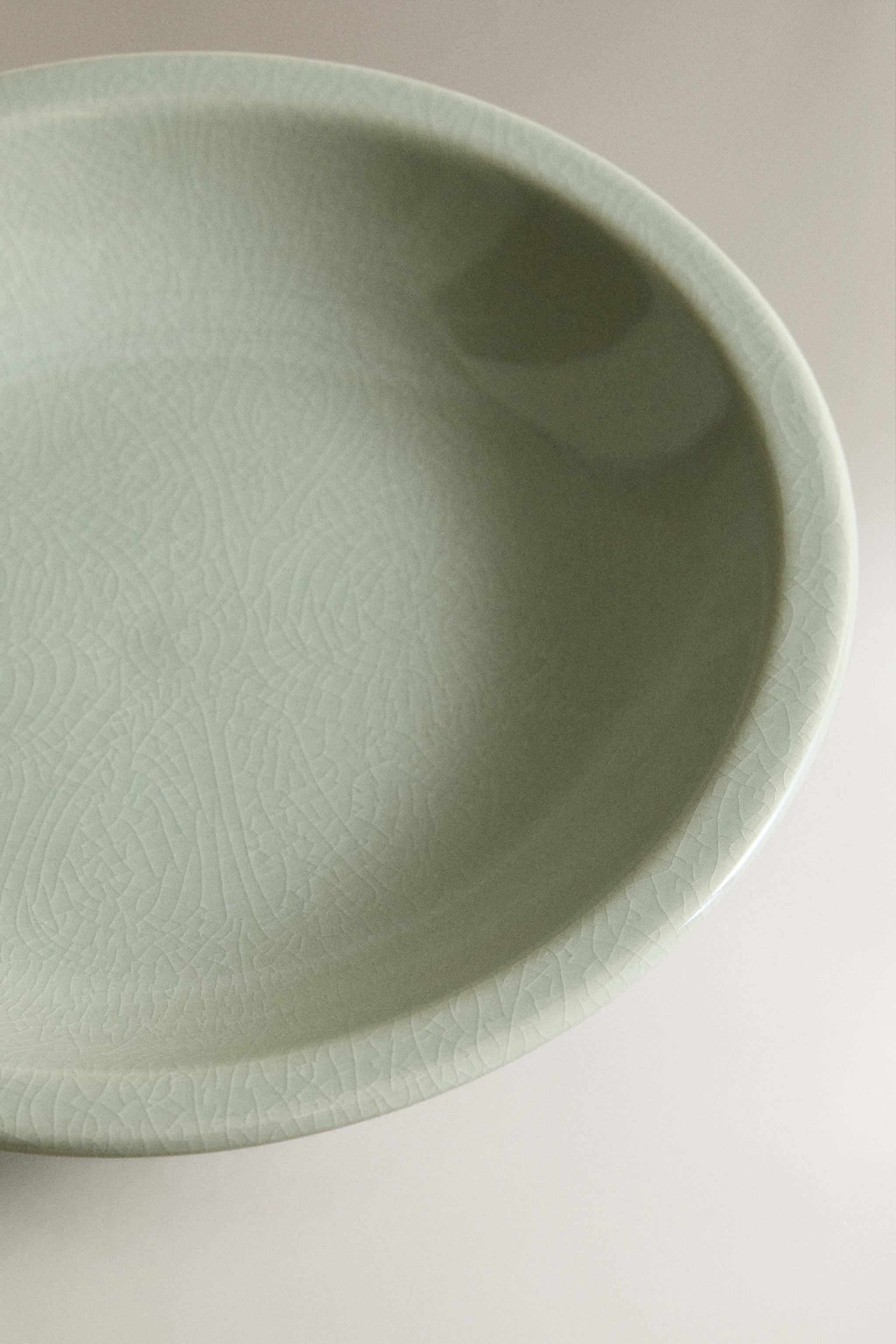 ENAMELLED STONEWARE SOUP PLATE